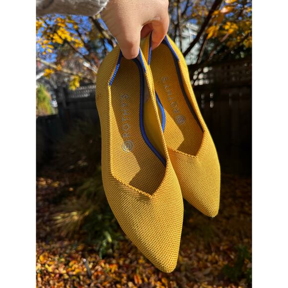 Rothy's Women's 9 Yellow Pointed Toe Flat - Picture 3 of 10